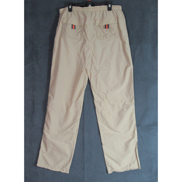 Vintage Perry Ellis Active Pants Mens XL Tan Track Windbreaker Lightweight Y2K - Picture 4 of 10